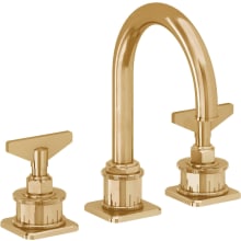 Steampunk Bay 1.2 GPM Widespread Bathroom Faucet with Pop-Up Drain Assembly and Blade Handles