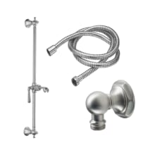 Shower Slide Bar with Hand Shower Bracket and 68" Hose