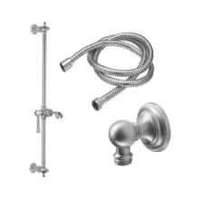 Shower Slide Bar with Hand Shower Bracket and 68" Hose