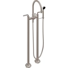 Trousdale Floor Mounted Tub Filler with Built-In Diverter - Includes Hand Shower