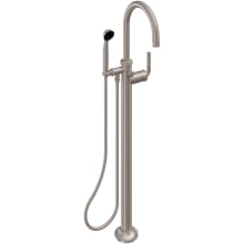 Trousdale Floor Mounted Single Hole Tub Filler with Built-In Diverter - Includes 2.0 GPM Hand Shower