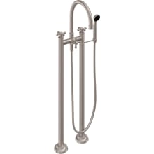 Trousdale Floor Mounted Tub Filler with Built-In Diverter - Includes Hand Shower