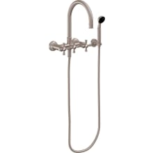 Trousdale Wall Mounted Tub Filler with Built-In Diverter - Includes Hand Shower