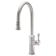 Davoli 1.8 GPM Single Handle Single Hole Pull-Down Spray Kitchen Faucet With High Arc Spout
