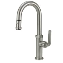 Descanso 1.8 GPM Single Hole Pull Down High Spout Kitchen Faucet with Lever Handle