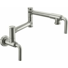 Descanso 4 GPM Wall Mounted Single Hole Pot Filler with Smooth Lever Handles
