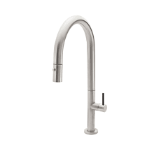 Poetto Single Handle Single Hole Pull-Down Spray Kitchen Faucet