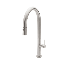 Poetto 1.8 GPM Single Hole Pull Down Kitchen Faucet with SST Series Handle and High Arc Spout
