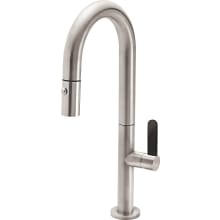 Poetto 1.8 GPM Single Hole Pre-Rinse Pull Down Bar Faucet - Includes Escutcheon