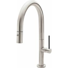 Poetto 1.8 GPM Single Hole Pull Down Kitchen Faucet with BST Series Handle and Low Arc Spout