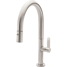 Poetto 1.8 GPM Single Hole Pre-Rinse Kitchen Faucet - Includes Escutcheon