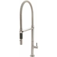 Poetto 1.8 GPM Single Hole Pre-Rinse Pull Down Kitchen Faucet with BSST Series Handle