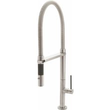 Poetto 1.8 GPM Single Hole Pre-Rinse Pull Down Kitchen Faucet with BST Series Handle