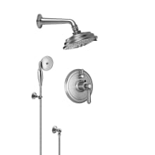 Montecito Thermostatic Shower System with Shower Head, Hand Shower, Shower Arm, Hose, and Valve Trim