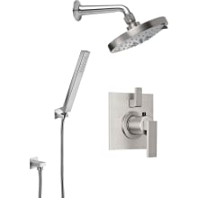 Morro Bay Thermostatic Shower System with Shower Head, Hand Shower, Shower Arm, Hose, and Valve Trim