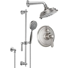 Montecito Thermostatic Shower System with Shower Head, Hand Shower, Slide Bar, Shower Arm, Hose, and Valve Trim