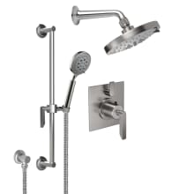 Rincon Bay Thermostatic Shower System with Shower Head, Hand Shower, Slide Bar, Shower Arm, Hose, and Valve Trim