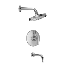 Tiburon Tub and Shower Trim Package with 2.5 GPM Multi Function Shower Head