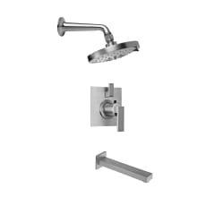 Morro Bay Tub and Shower Trim Package with 2.5 GPM Multi Function Shower Head