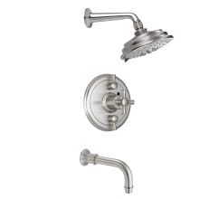 Miramar Tub and Shower Trim Package with 2 GPM Multi Function Shower Head