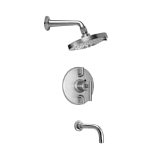 Tiburon Tub and Shower Trim Package with 1.8 GPM Multi Function Shower Head