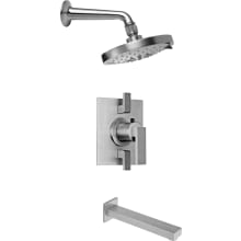 Morro Bay Tub and Shower Trim Package with 1.8 GPM Multi Function Shower Head