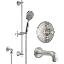 Monterey Tub and Shower Trim Package with 2 GPM Multi Function Shower Head