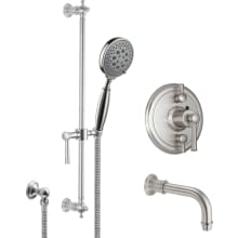 Miramar Tub and Shower Trim Package with 2.5 GPM Multi Function Shower Head