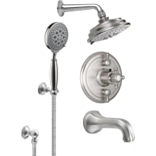 Monterey Thermostatic Shower System with Shower Head, Hand Shower, Shower Arm, Hose, and Valve Trim