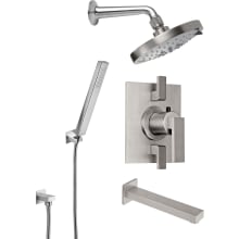 Morro Bay Thermostatic Shower System with Shower Head, Hand Shower, Shower Arm, Hose, and Valve Trim