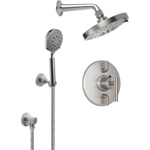 Tiburon Thermostatic Shower System with Shower Head, Hand Shower, Shower Arm, Hose, and Valve Trim