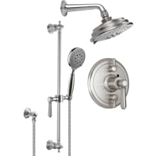 Montecito Thermostatic Shower System with Shower Head, Hand Shower, Slide Bar, Shower Arm, Hose, and Valve Trim