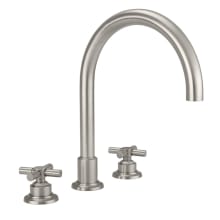 Descanso Deck Mounted Roman Tub Filler with Cross Handles