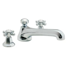 Venice Deck Mounted Roman Tub Filler with Double Lever Handles - Rough In Sold Separately