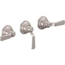 Descanso Works Two Function Traditional Valve Trim Only with Triple Lever Handles and Integrated Diverter - Less Rough In