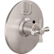 Trousdale Thermostatic Valve Trim Only with Dual Cross / Lever Handles and Volume Control - Less Rough In