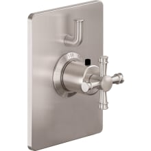 Trousdale Thermostatic Valve Trim Only with Dual Cross / Lever Handles and Volume Control - Less Rough In