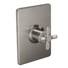 Descanso Thermostatic Valve Trim Only with Single Knurled Cross Handle - Less Rough In