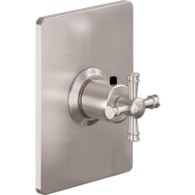 Trousdale Thermostatic Valve Trim Only with Single Cross Handle - Less Rough In