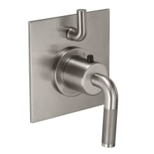 Descanso Thermostatic Valve Trim Only with Single Knurled Lever Handle and Integrated Volume Control - Less Rough In