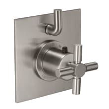 Descanso Thermostatic Valve Trim Only with Single Cross Handle and Integrated Volume Control - Less Rough In