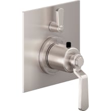 Descanso Works Thermostatic Valve Trim Only with Dual Lever Handles and Volume Control - Less Rough In