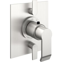 Libretto Thermostatic Valve Trim Only with Triple Lever Handles and Volume Control - Less Rough In