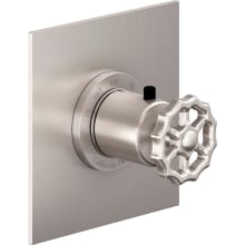 Descanso Works Thermostatic Valve Trim Only with Single Wheel Handle - Less Rough In