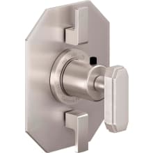 Doheny Thermostatic Valve Trim Only with Triple Lever Handles and Volume Control - Less Rough In