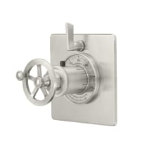 Steampunk Bay Thermostatic Valve Trim Only with Single Wheel Handle and Integrated Volume Control - Less Rough In