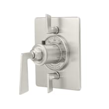 Steampunk Bay Thermostatic Valve Trim Only with Single Lever Handle and Double Integrated Volume Controls - Less Rough In