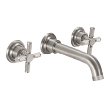Descanso 1.2 GPM Wall Mounted Widespread Vessel Faucet with Knurled Cross Handles