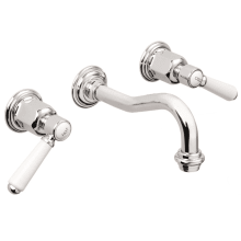 Belmont 1.2 GPM Wall Mounted Bathroom Faucet with Double Handles