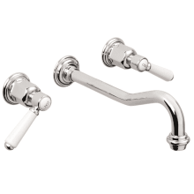 Belmont 1.2 GPM Wall Mounted Bathroom Faucet with Double Handles